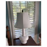 36 inch white marble lamp