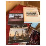 Set of three coffee table books.