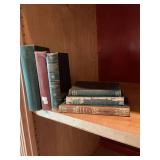 Assortment of vintage books as shown