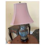 29” Antique Oriential Champleve , bronze enamel Cloisonne lamp