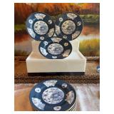Set of 10- 8” Royal Worcester plates. England.