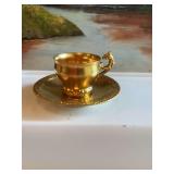 T & V Limoges France Depose trim cup and saucer set. ￼ Antique porcelain.