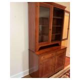 49“ x 21 1/2“ x 87“￼ Antique two-piece hutch. The top measures 48” x 53”.