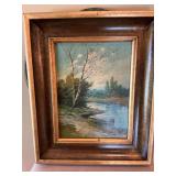 14“ x 17“ Oil  on Canvas by DA Fisher- Fell Lands 1916 signed