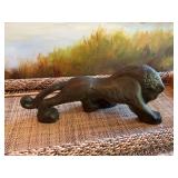 Porcelain 15 inch lion figurine.
