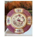 Minton. 9” Pink Cockatrice plate. England