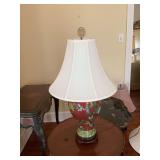 28 inch Oriental Cloisonne enameled lamp