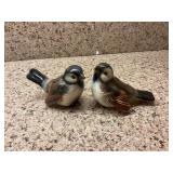 Set of two Goebel sparrow figurines, West Germany. One chip as shown.