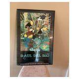 24” x 36” Raul Del Rio framed poster