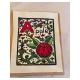 11“ x 14“ A -Apple silk screen