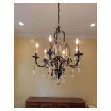 Dining room chandelier. Will be taken down before pick up.