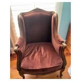 Antique wing back chair