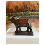 Vintage 9 inch Elephant cast-iron doorstop