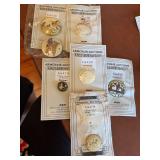 Group of oriental themed buttons