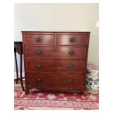 ￼ Georgian Drexel style Maghogony Burl wood  antique Chest of  drawers 41“ x 22 1/2“ x 42“