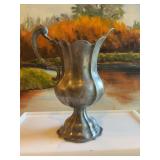 Antique 8 1/2” pewter pitcher made in Italy