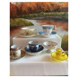 Assortment of cups and saucers. See photos.