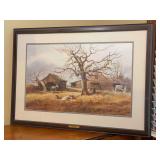 Framed and signed limited edition artists proof (10/50) “Solitude” art print by Jack DeLoney