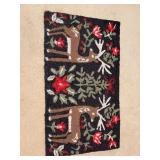 Hand Hooked Holiday Accent Rug - 22 x 38
