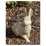 Resin sitting rabbit - 14-1/2” tall