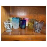 Grouping of various size/color/design tumblers