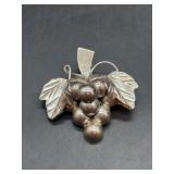 Sterling grape cluster brooch - 15 grams