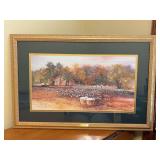 Beautiful signed Limited Edition (905/950) Jack C. DeLoney “Christmas Cotton” print with Certificate of Limited Edition - 31-1/4 x 21