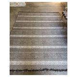 Origin21 100% Polyester outdoor area rug from Lowe’s - design CHIVA’S - 7’7” x 10’ - Neutral Geo Stripe - in good condition
