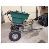Tow-Behind Spreader - unmarked - when pushed manually it operates as it should