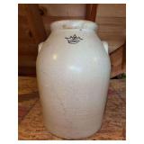 Vintage Blue Crown 6-gallon salt-glazed stoneware crock - 18” tall