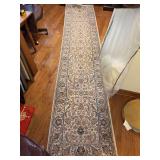 Vintage  100% Wool Pile Karastan TABRIZ Design Runner - 30 x 145 - small stain on fringe (see pics)