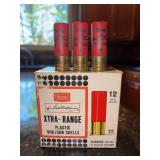Partial box of 18 Sears XTRA-RANGE 12GA 1-1/4oz 6 shot Shotshells