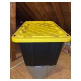 HDX 27 gallon tough tote with a couple strings of lights- TOP TOTE ONLY