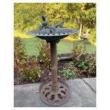 Cast base birdbath - 22” tall