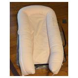 Soft pink DockATot Deluxe+ Baby Lounger - with original clear zippered carrying case