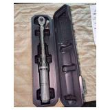 HUSKY like new micrometer adjustable torque wrench in hard shell case