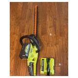RYOBI 24” 40V Battery Powered Hedge Trimmer - working condition - comes with charger - battery has partial charge