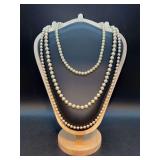 (3) beautiful strands of vintage pearls