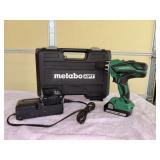METABO HPT battery powered 18V Driver Drill with Charger, extra battery, hard shell case and a few bits - charger works and drill is operational (battery has partial charge)