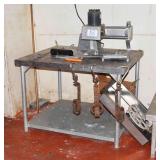 Stainless Steel Table W/ Meat Tender, Set Parts