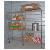 Metal Shelf W/Contents