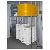 Shelf W/Plastic Bins