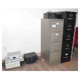 2 File Cabinets and 2 Printers