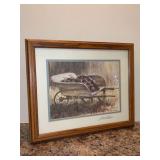 Vinrage (1985) Signed, Matted and Framed Lee Roberson Print”BITTERSWEET” - 15-3/4 x 12-3/4