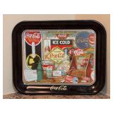 Collectible Coca-Cola Serving Tray “Through The Years” - first tray in a Limited Edition Signature Series by Artist Sandra E. Porter - 13-1/4 x 10-1/2