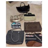 Grouping of ladies tires/bags