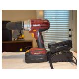 Chicago Electric battery powered 18V 1/2” Cordless Drill/Driver - comes with 2 batteries and 1 charger - enough charge to know that it’s in working condition
