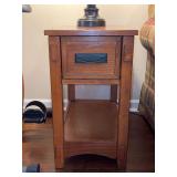 Breegin Chairside End Table by Signature Design by Ashley - 13-1/8 x 21-1/8 x 23 tall - tape residue on back