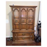 Vintage Mid-Century Broyhill Furniture Two Door Armoire with Drawers - 40 x 20 x 61-1/2 tall - blemished from normal use & doors do not close tightly