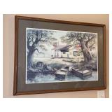 Signed Limited Edition Lee Roberson “Good Ol’ Days” print (530/1000) - 31-1/4 x 23